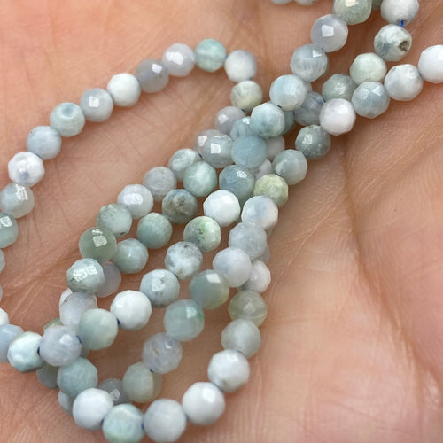 Aquamarine Cluster Necklace