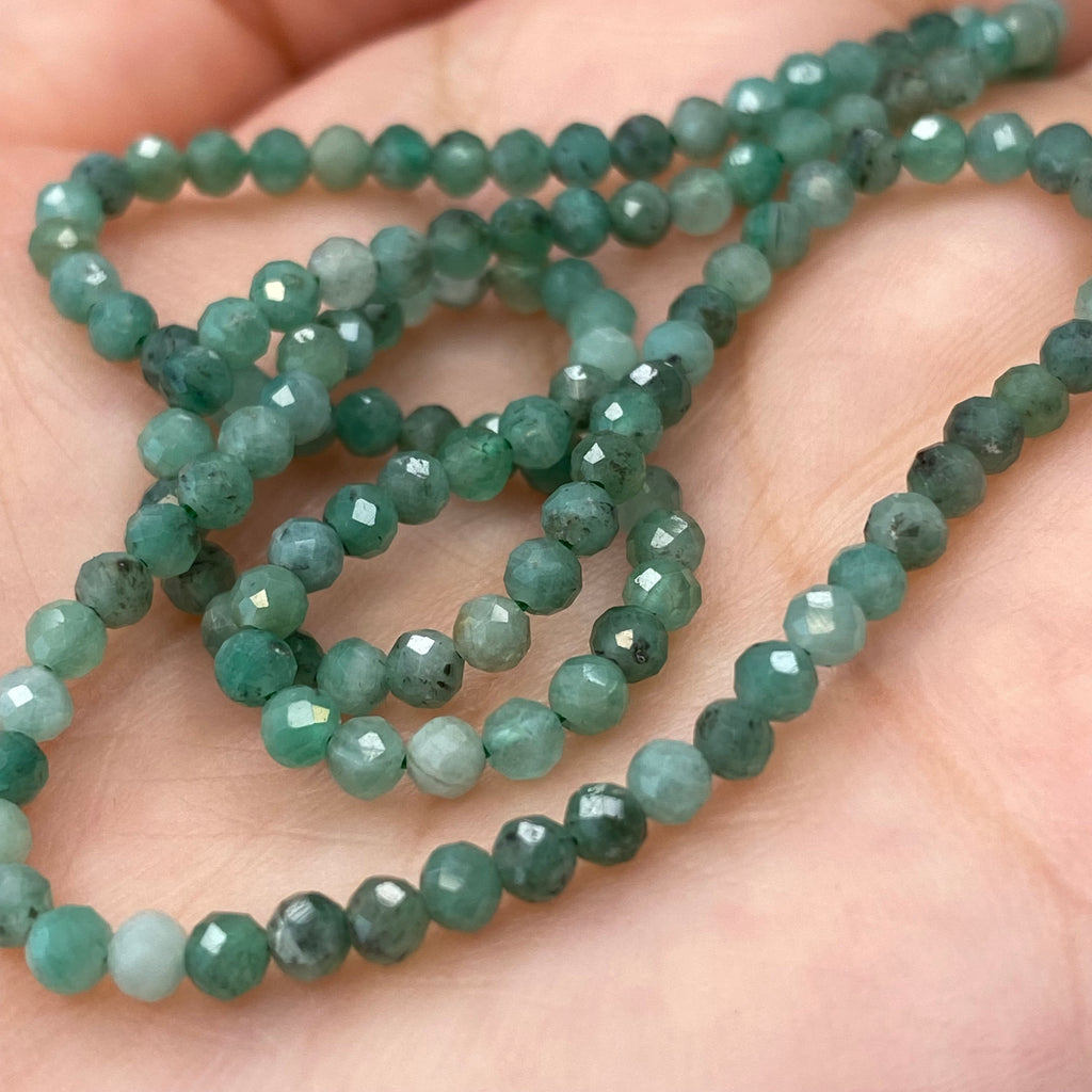 Emerald Cluster Necklace