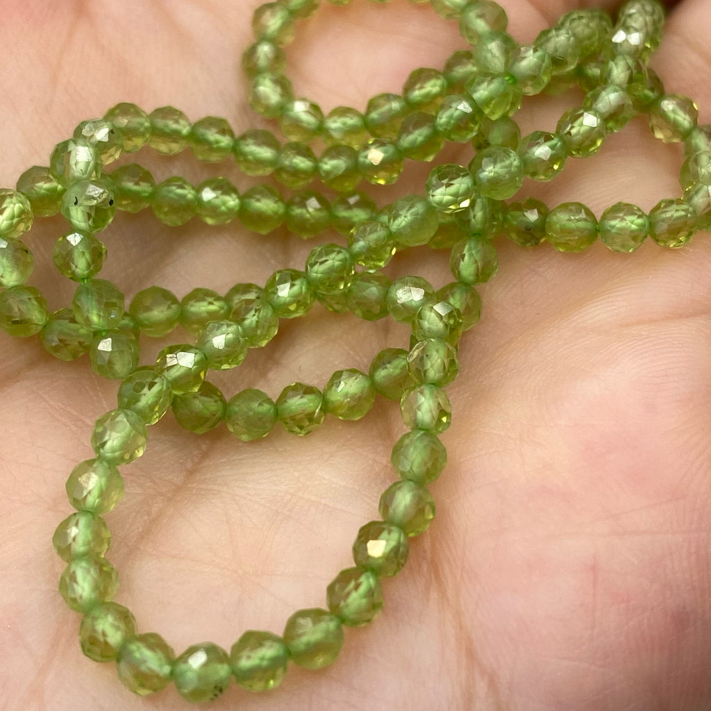 Peridot Cluster Necklace