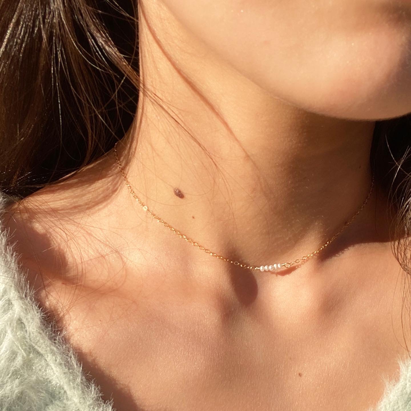 Freshwater Pearl Cluster Necklace