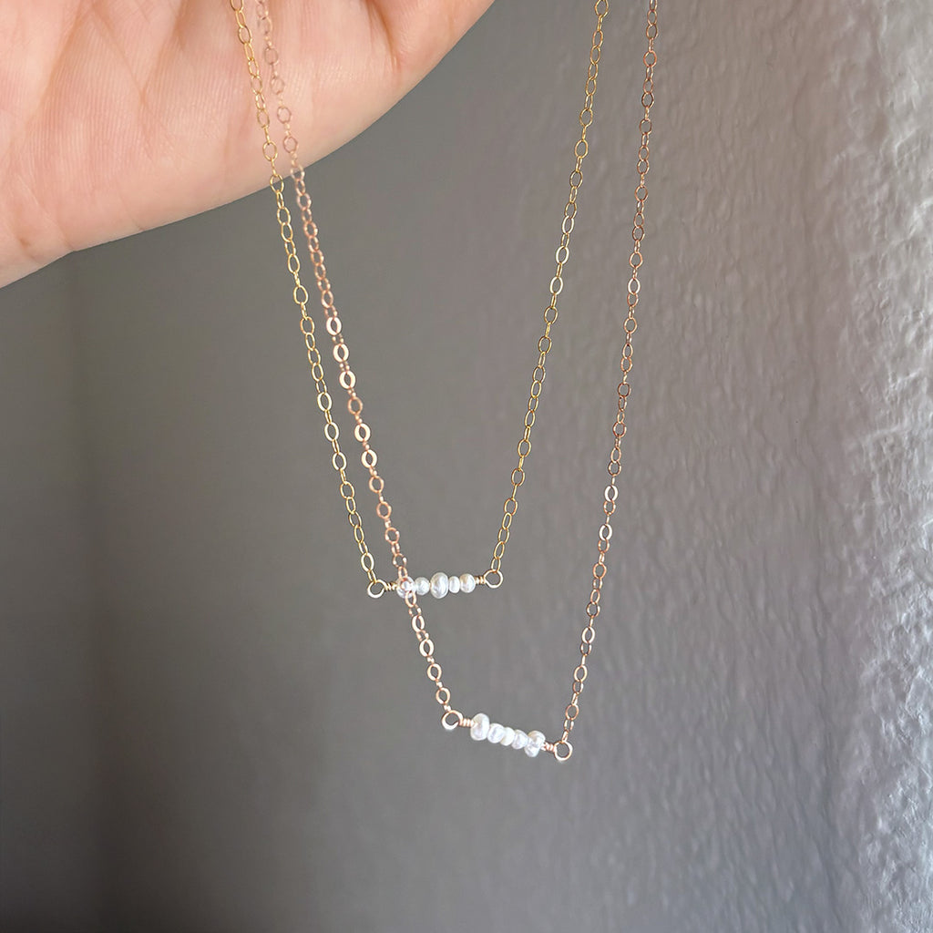 Freshwater Pearl Cluster Necklace