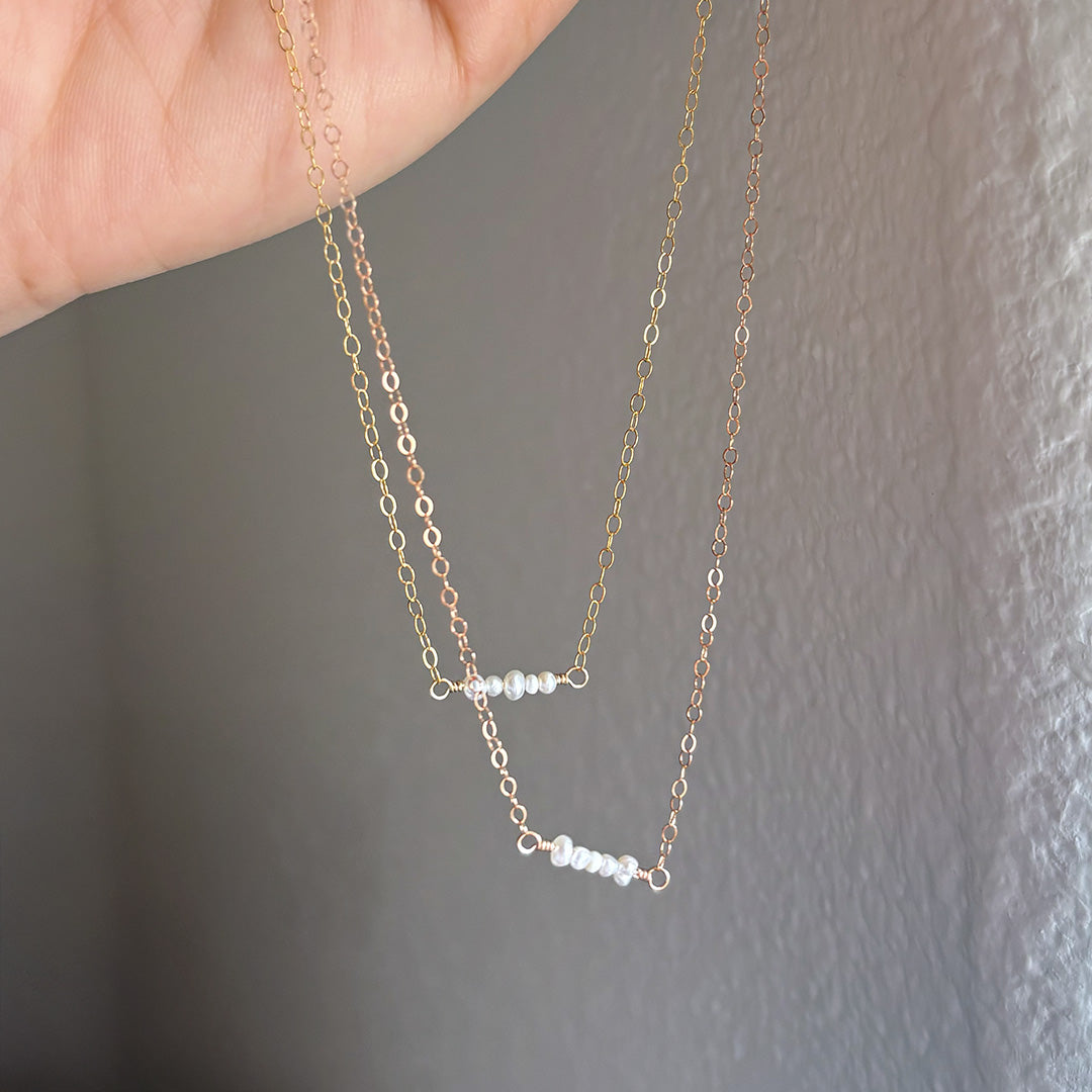 Freshwater Pearl Cluster Necklace