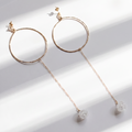 Hammered Wire Hoop Earrings