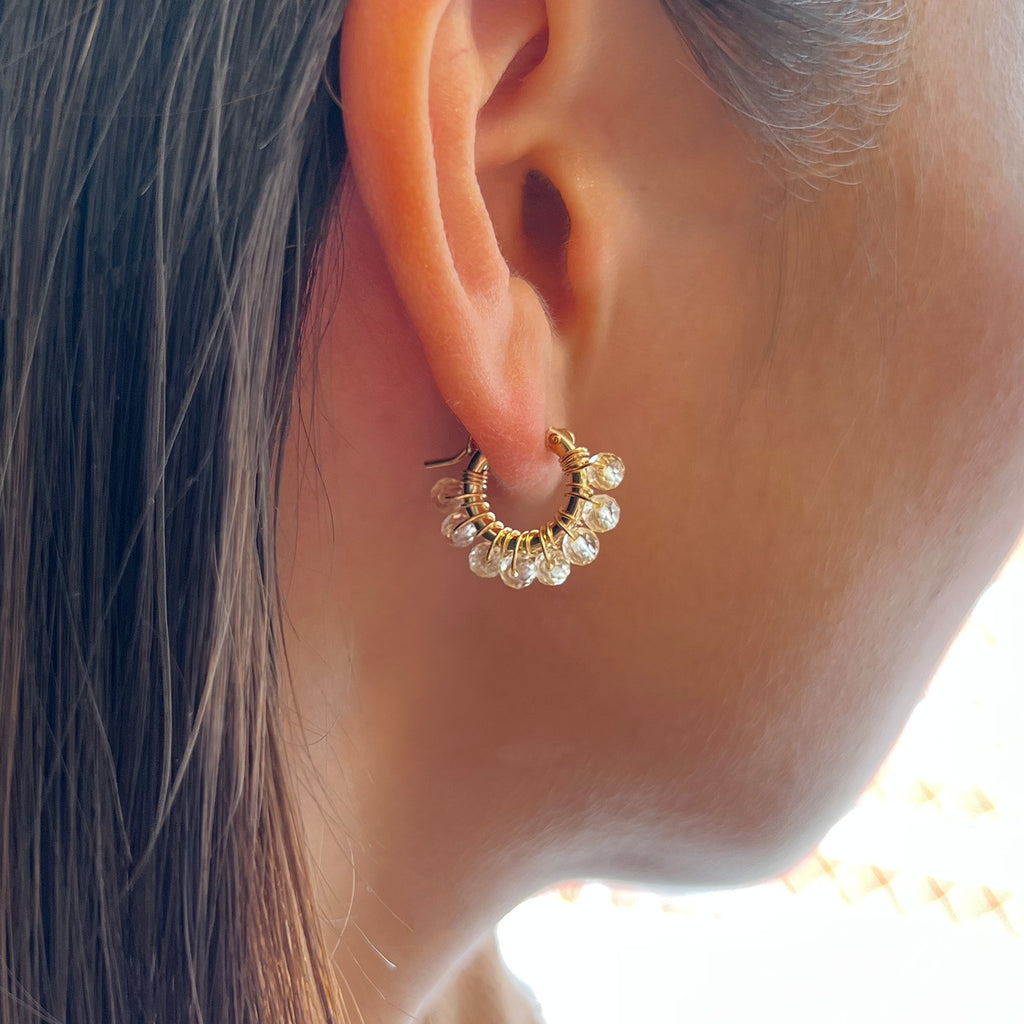 Citrine Hoop Earrings