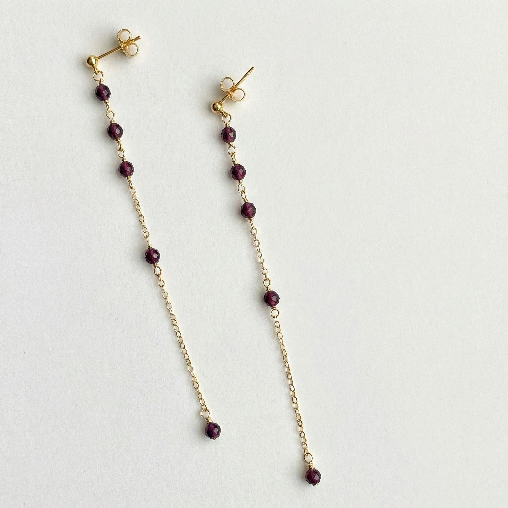 Garnet Dangle Earrings