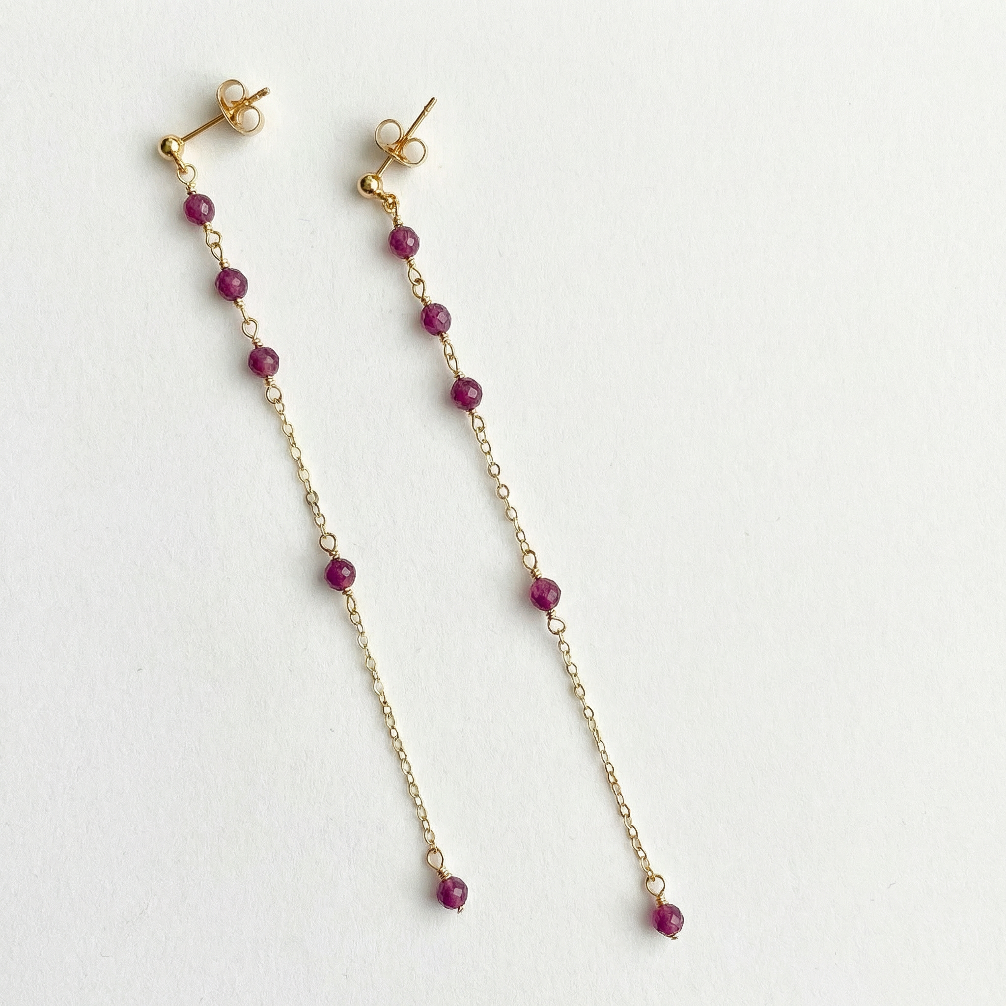 Ruby Dangle Earrings