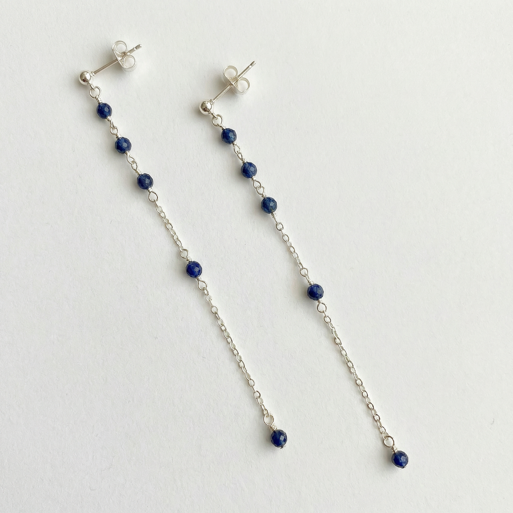 Sapphire Dangle Earrings