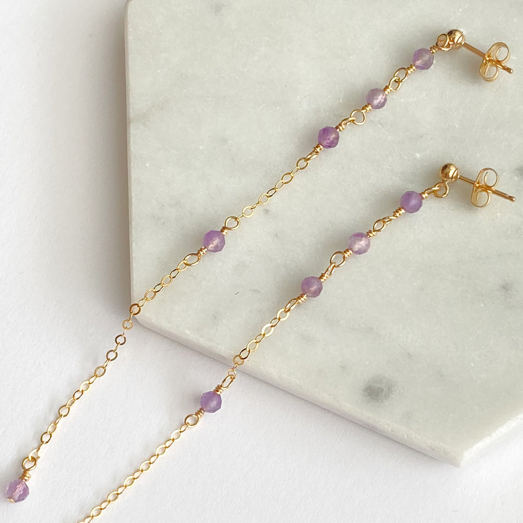 Amethyst Dangle Earrings