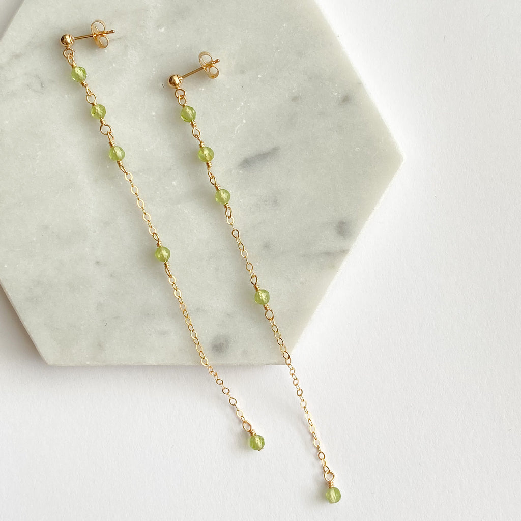 Peridot Dangle Earrings