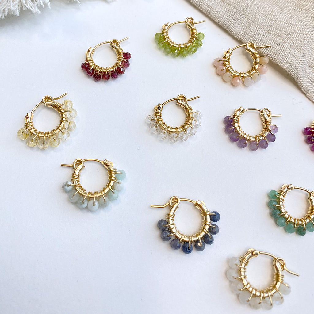 Peridot Hoop Earrings