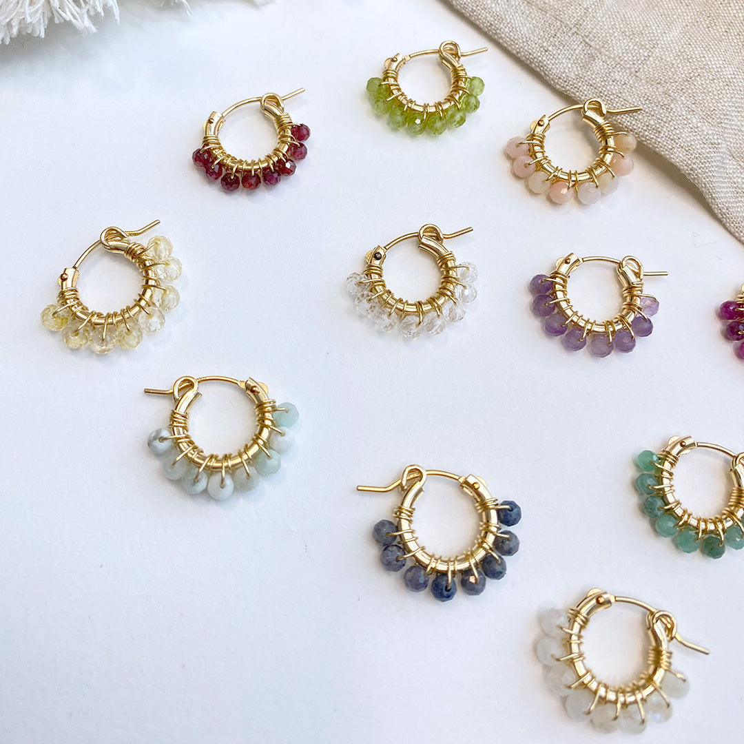 Peridot Hoop Earrings