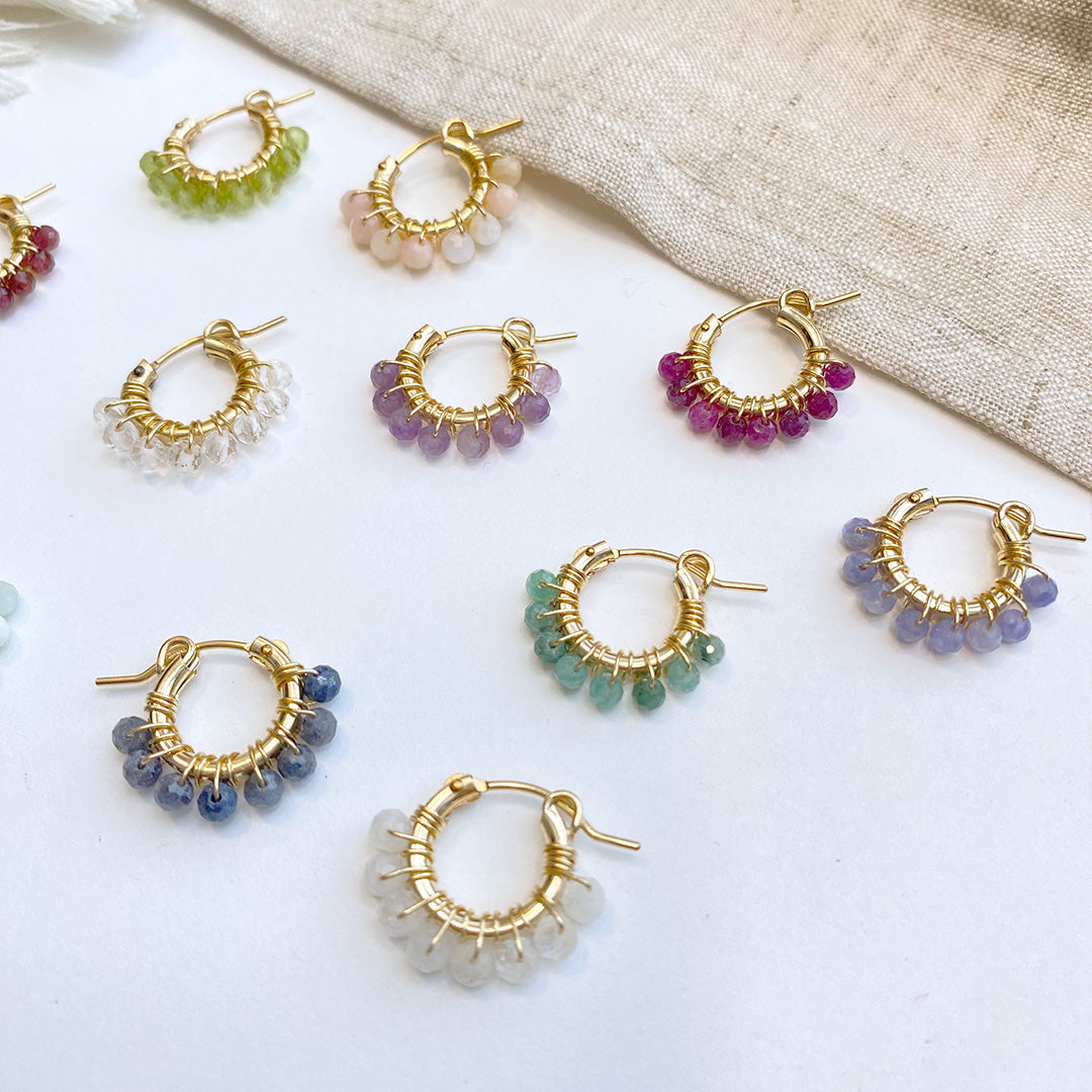 Citrine Hoop Earrings
