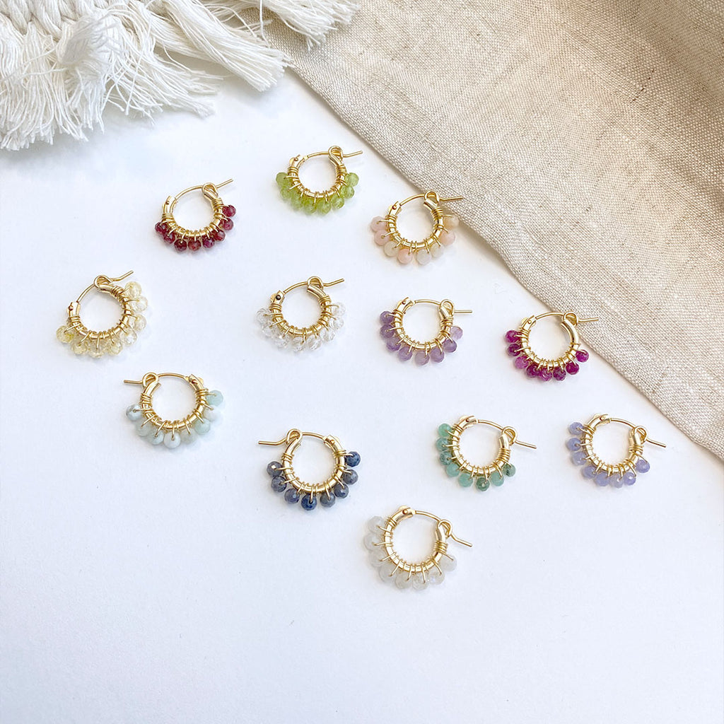 Peridot Hoop Earrings