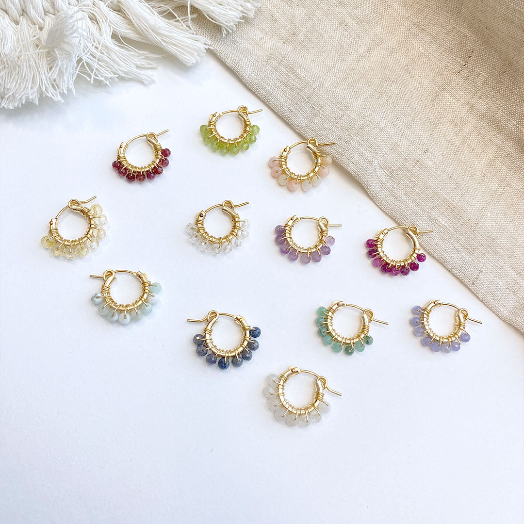 Peridot Hoop Earrings