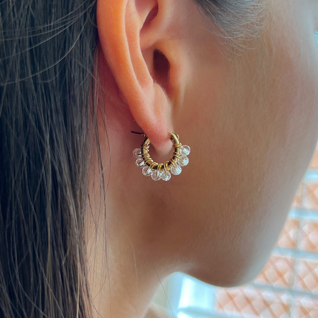 Crystal Hoop Earrings
