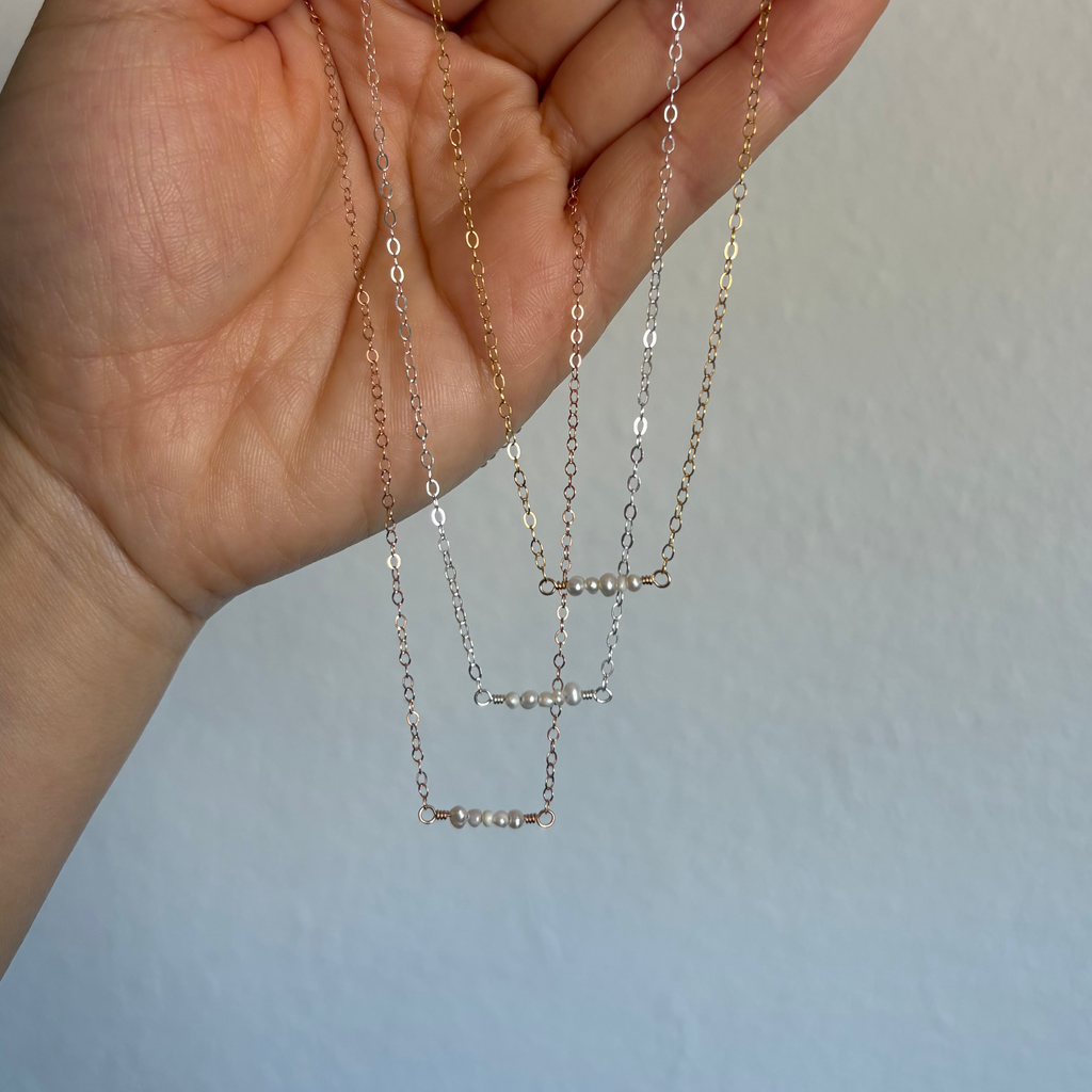 Freshwater Pearl Cluster Necklace