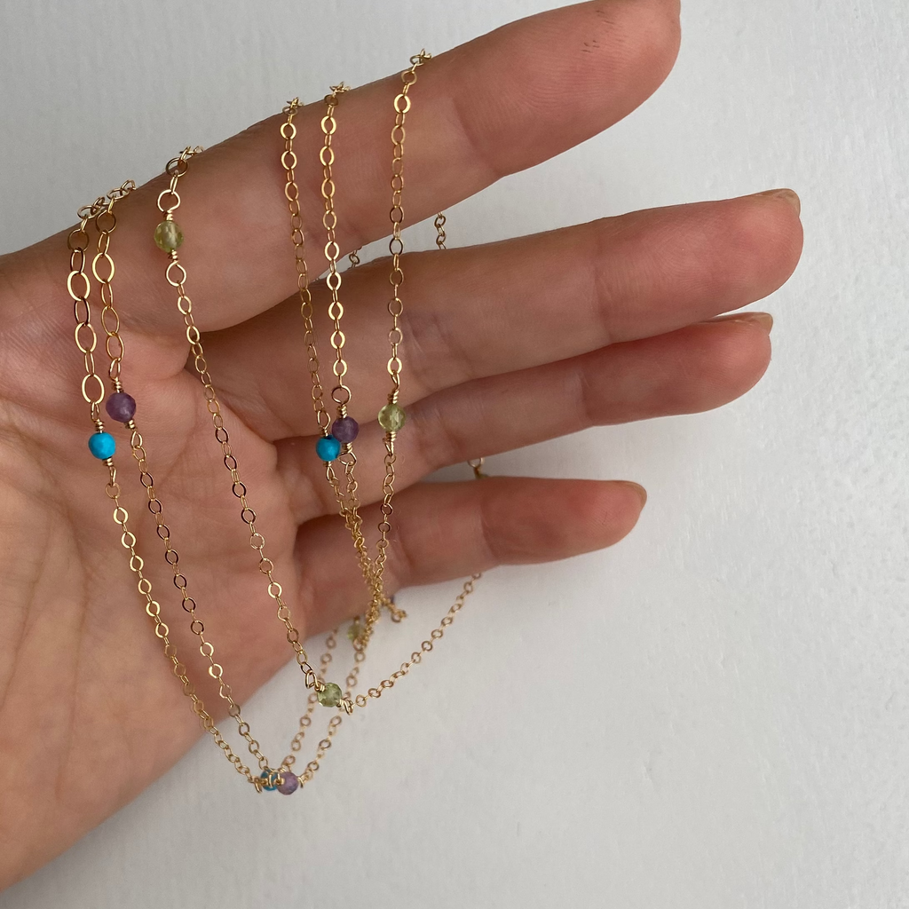 Dainty Sapphire Necklace