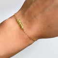 Peridot Cluster Bracelet
