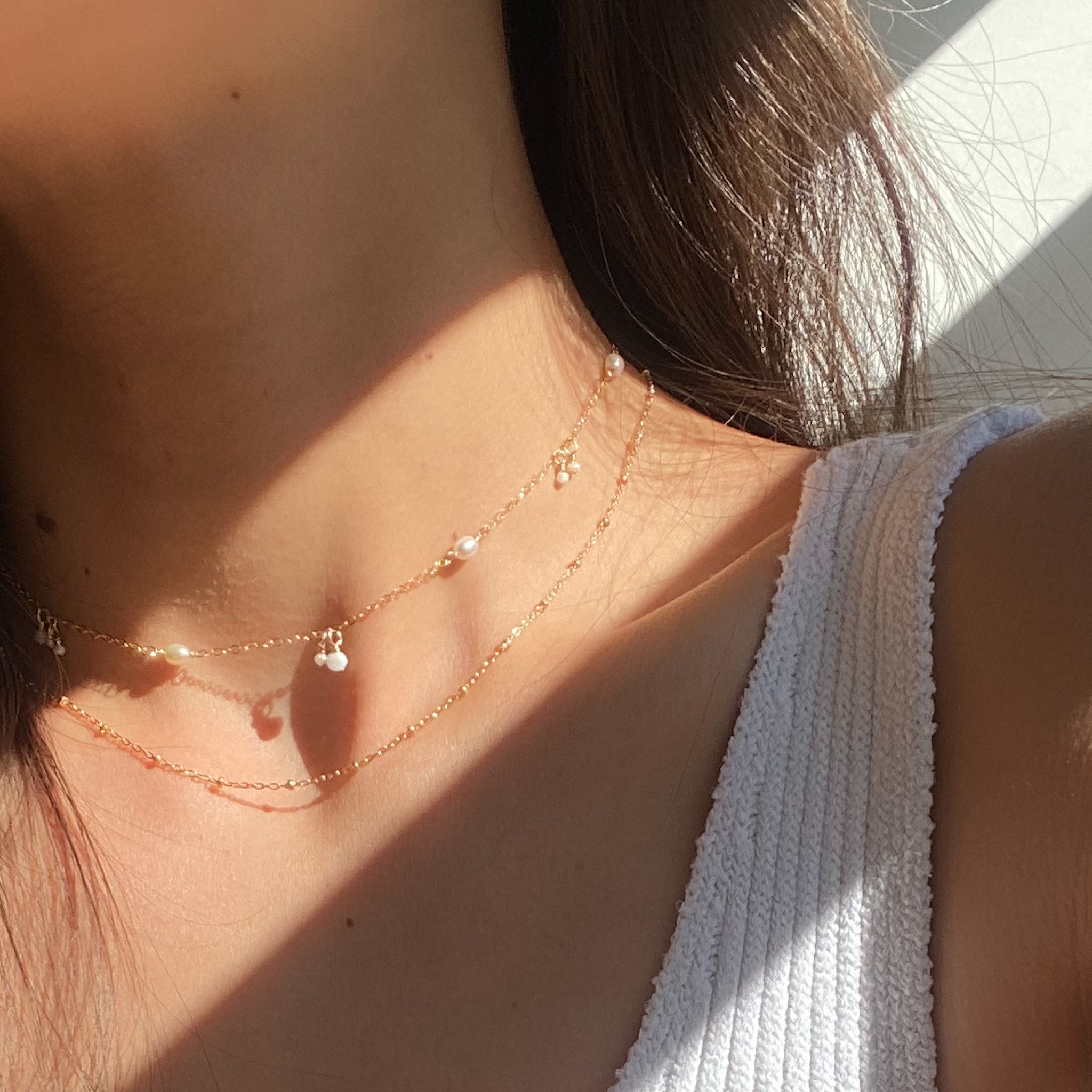 Twinkle Pearl Necklace