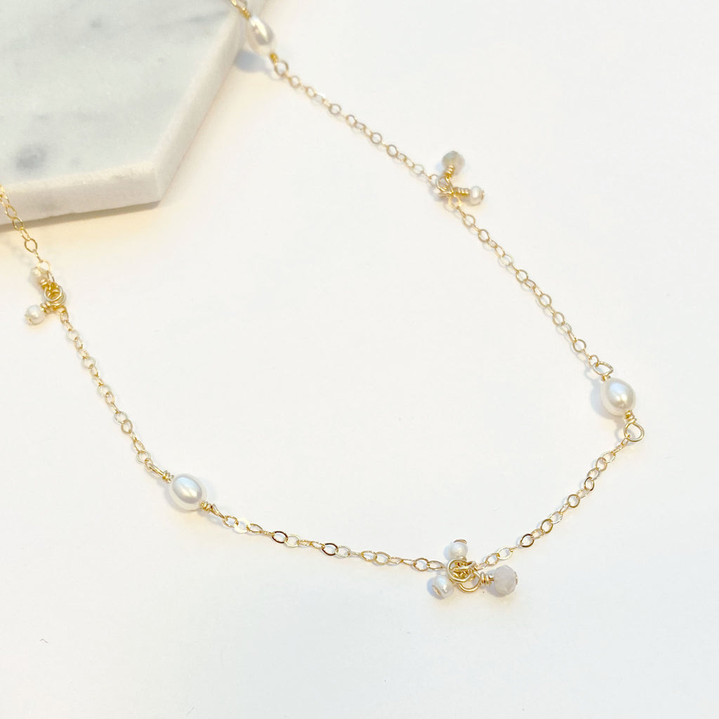 Twinkle Pearl Necklace