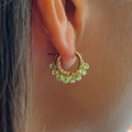 Peridot Hoop Earrings
