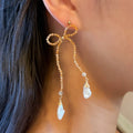 Citrine Bow Earrings