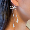 Crystal Bow Earrings
