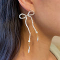 Moonstone Bow Earrings