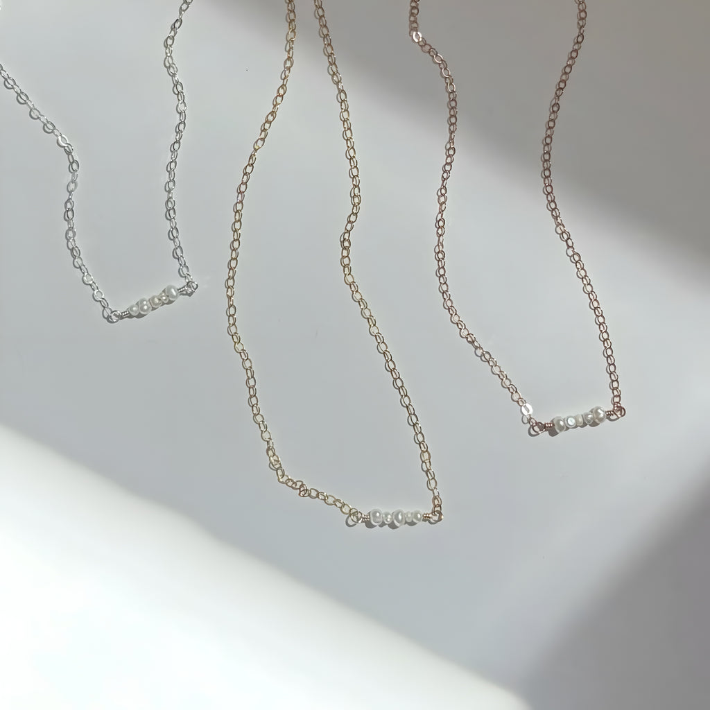 Freshwater Pearl Cluster Necklace