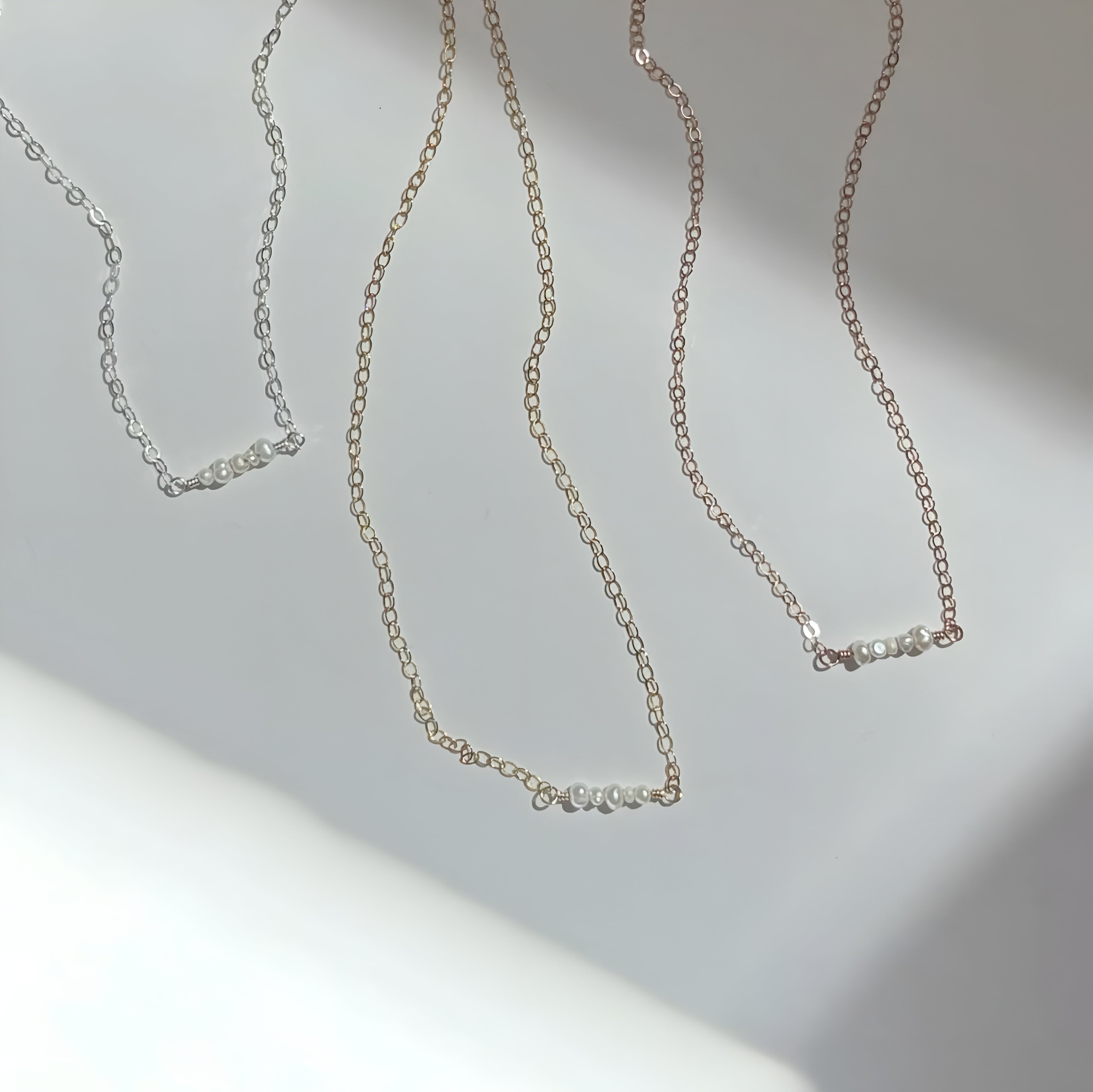 Freshwater Pearl Cluster Necklace