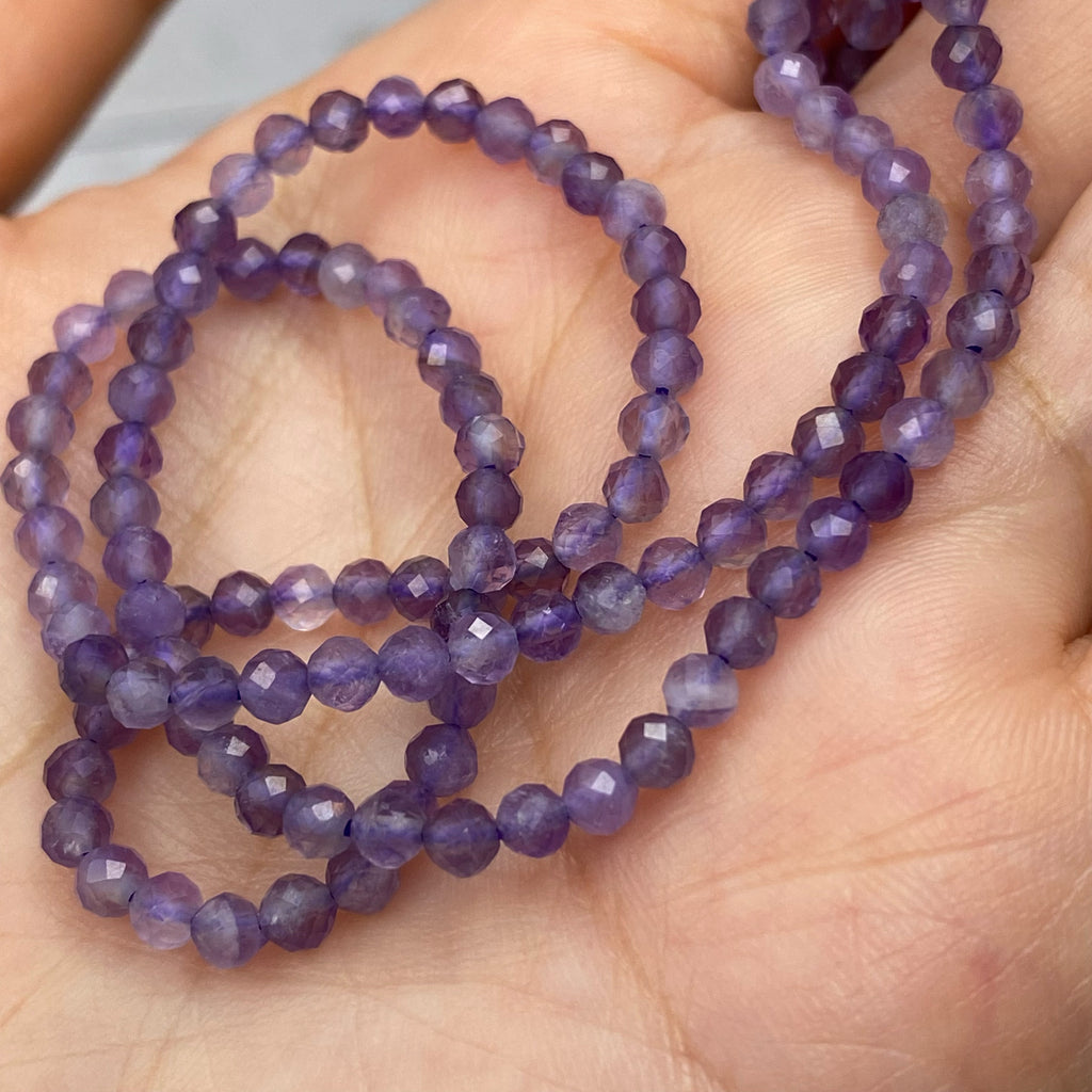 Amethyst Hoop Earrings