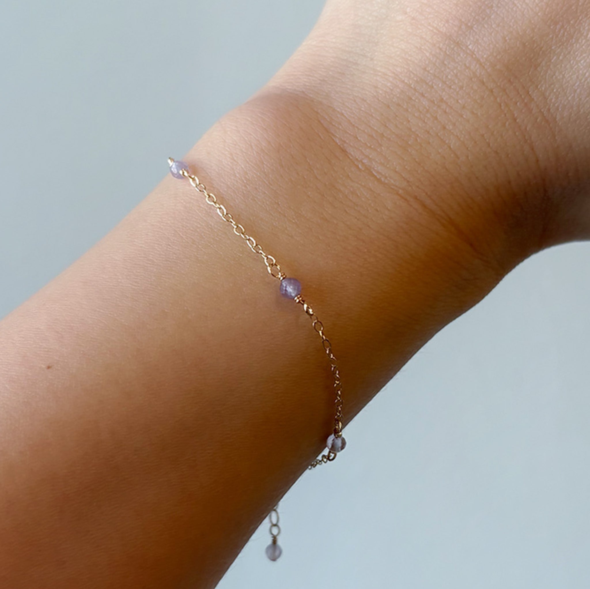 Dainty Amethyst Bracelet