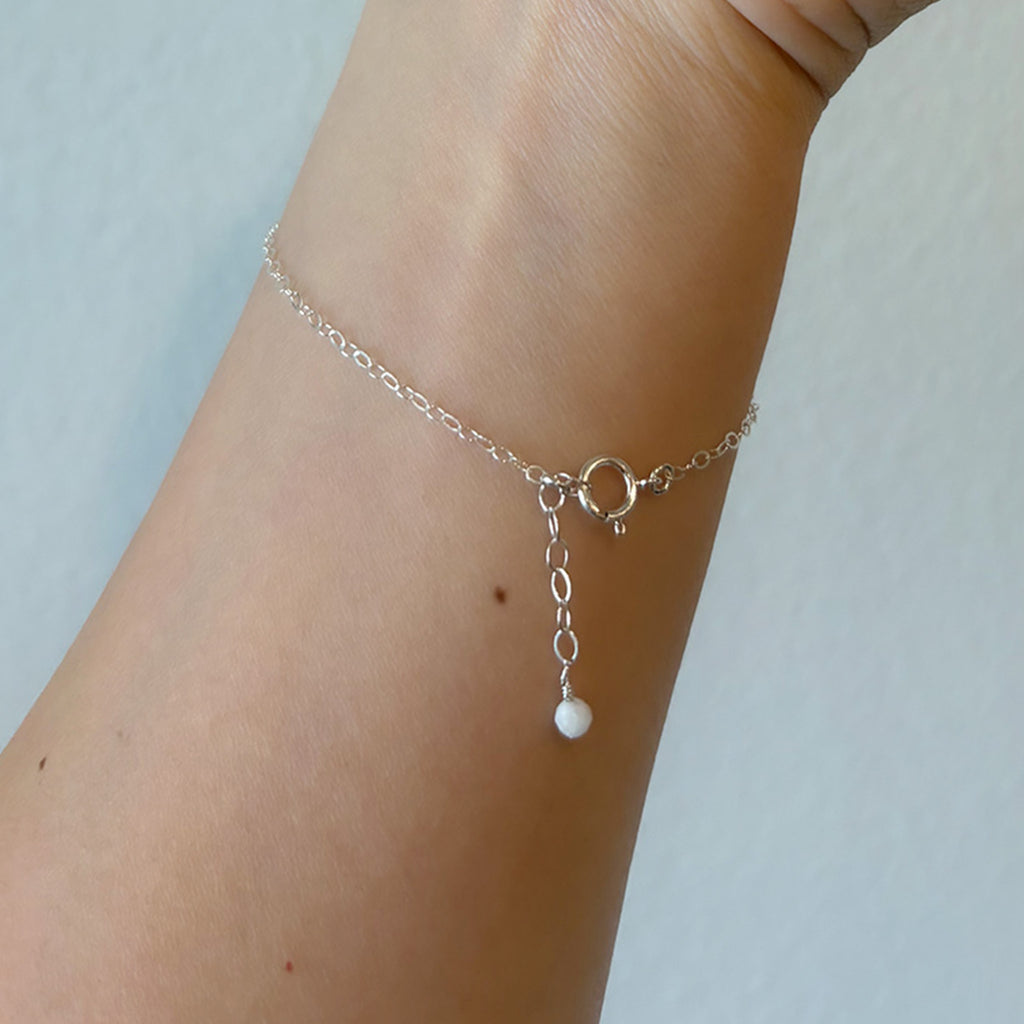 Aquamarine Cluster Bracelet