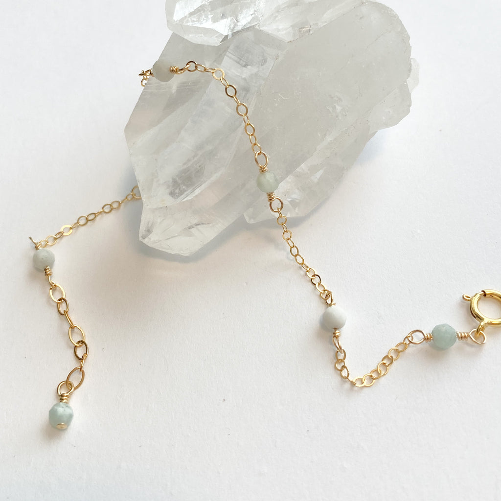Dainty Aquamarine Bracelet