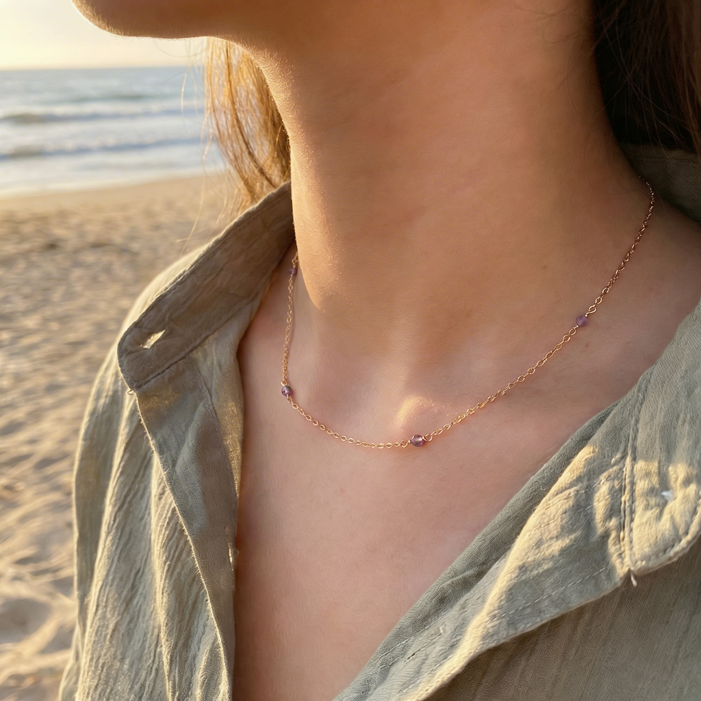 Dainty Amethyst Necklace
