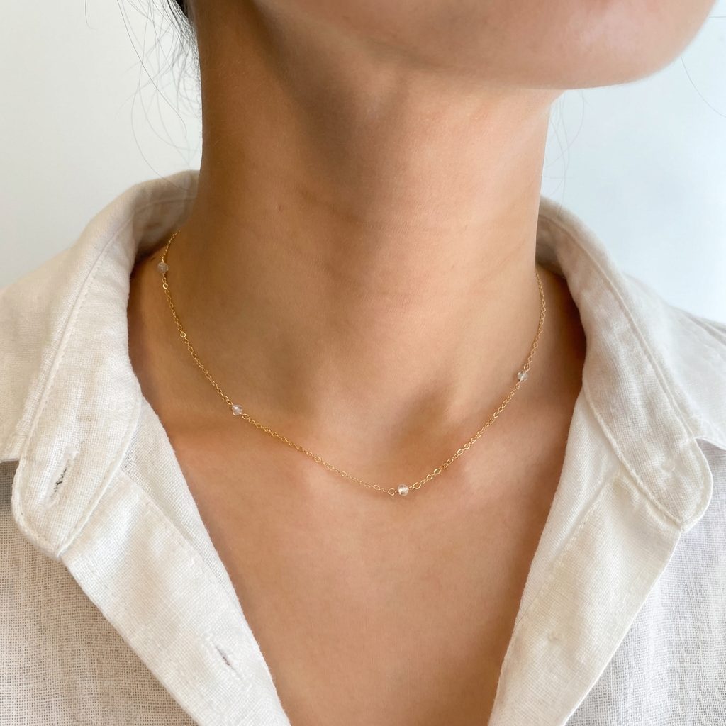 Dainty Crystal Necklace