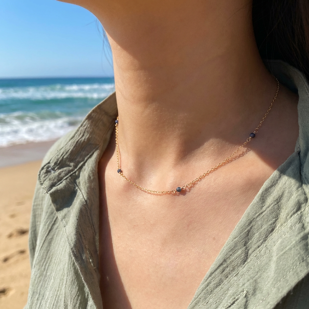 Dainty Sapphire Necklace