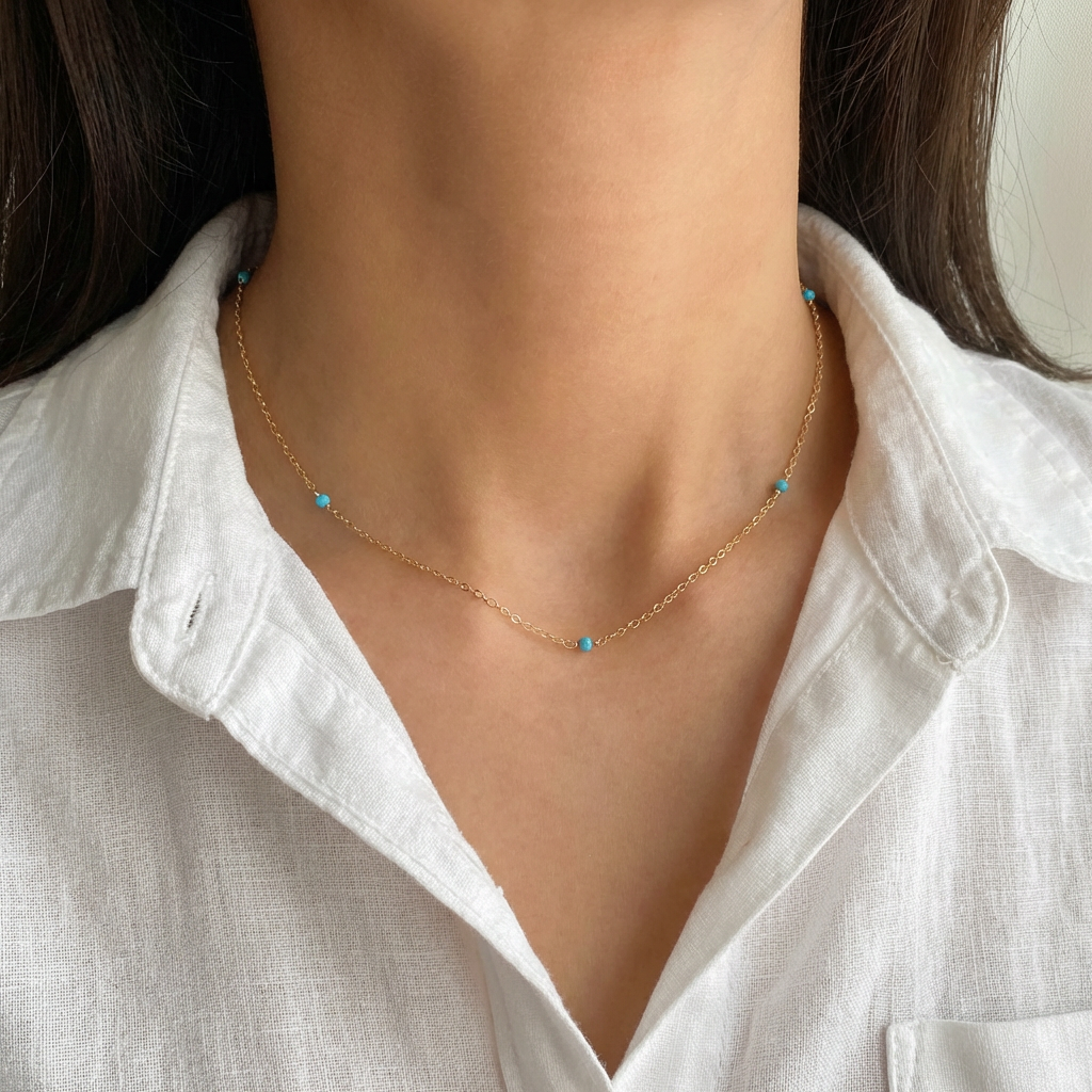 Dainty Turquoise Necklace