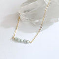 Aquamarine Cluster Necklace