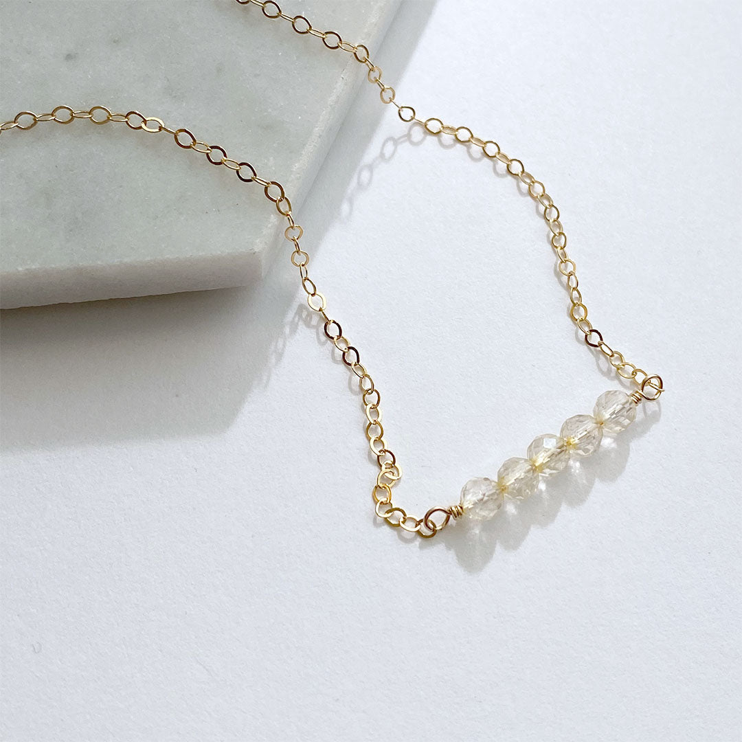 Citrine Cluster Necklace