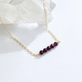 Garnet Cluster Necklace