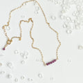 Ruby Cluster Necklace