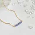Tanzanite Cluster Necklace