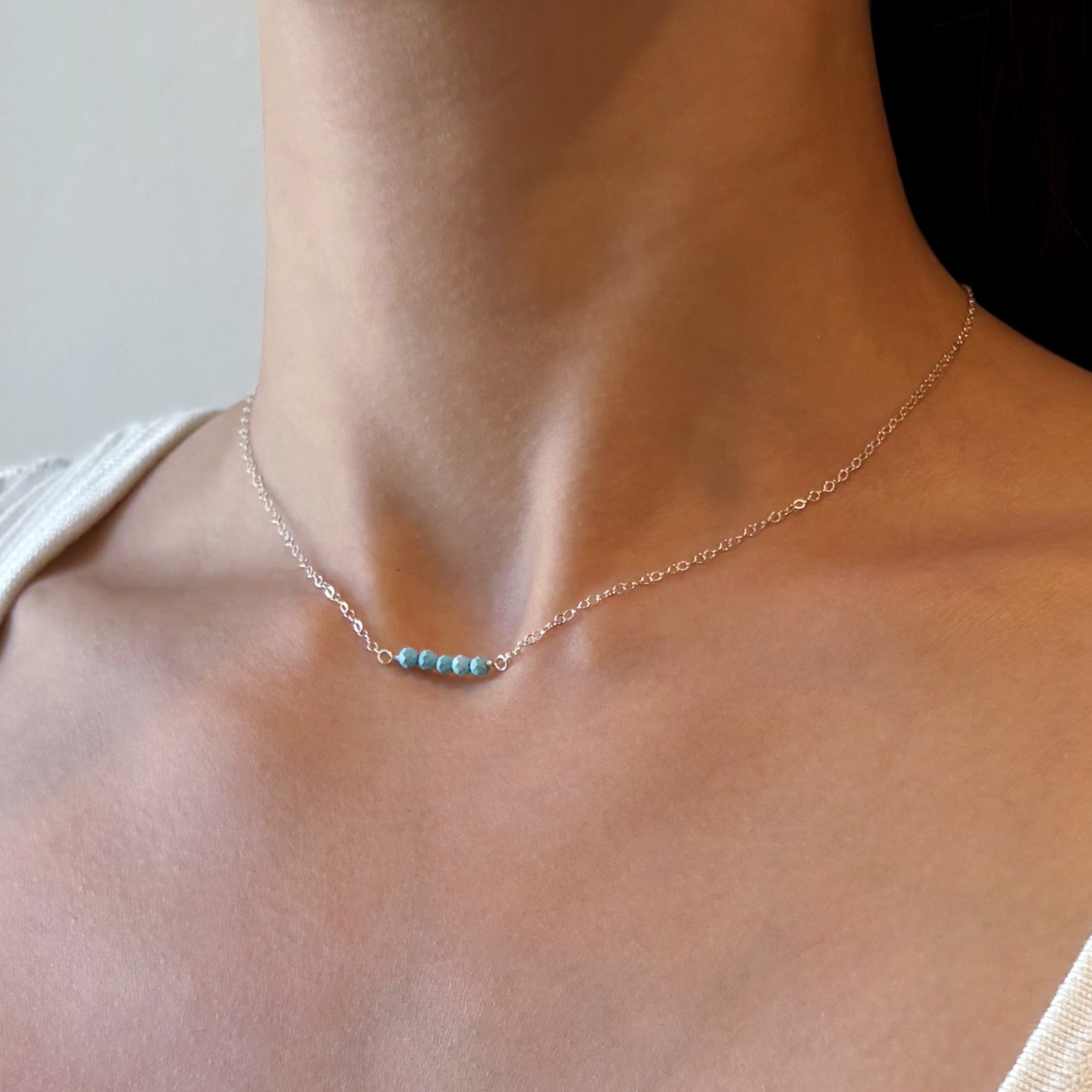 Turquoise Cluster Necklace