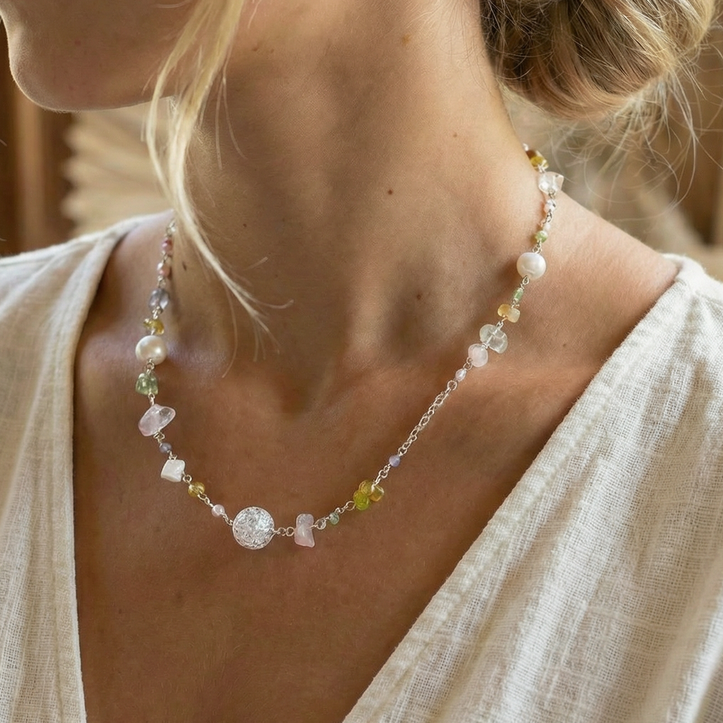 Blush Bouquet Necklace