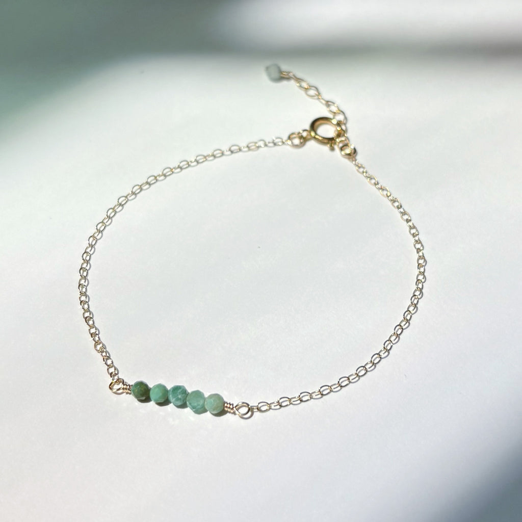 Emerald Cluster Bracelet