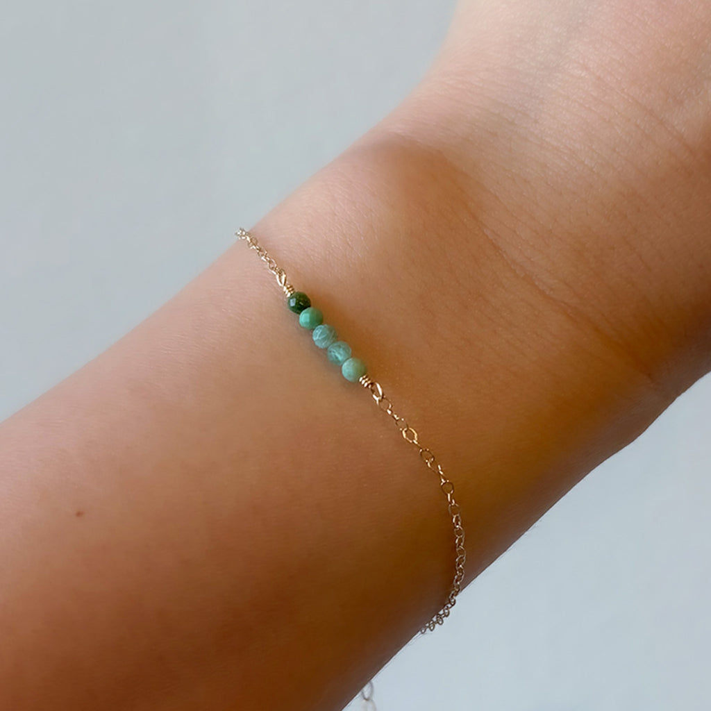 Emerald Cluster Bracelet
