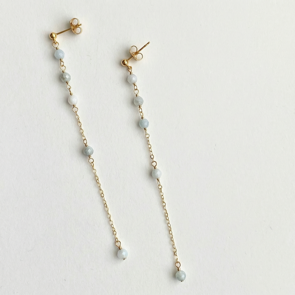 Aquamarine Dangle Earrings