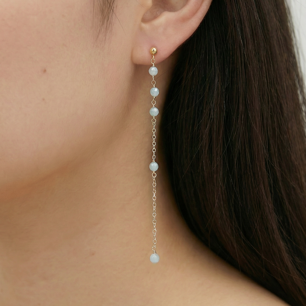 Aquamarine Dangle Earrings