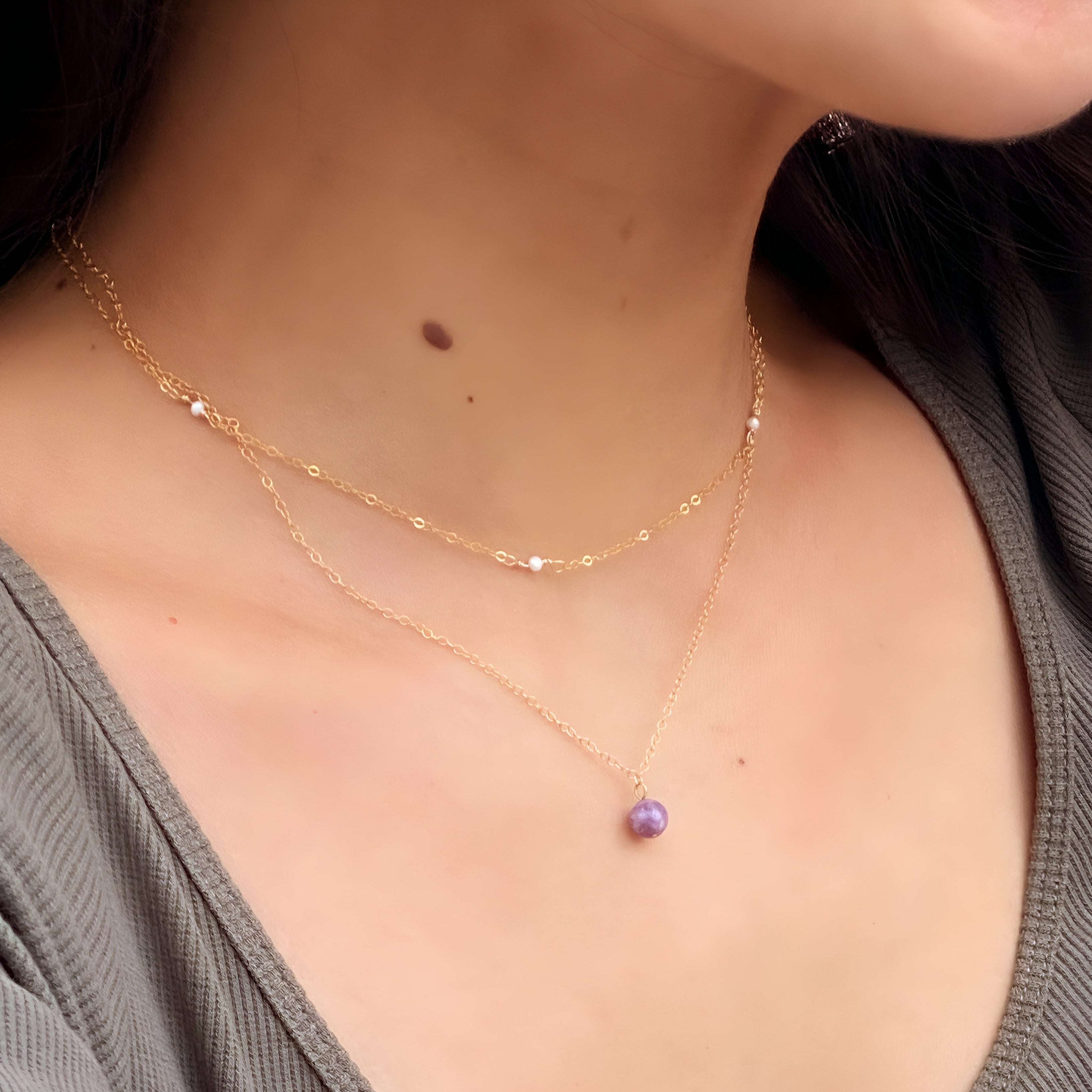 Dainty Freshwater Pearl Necklace